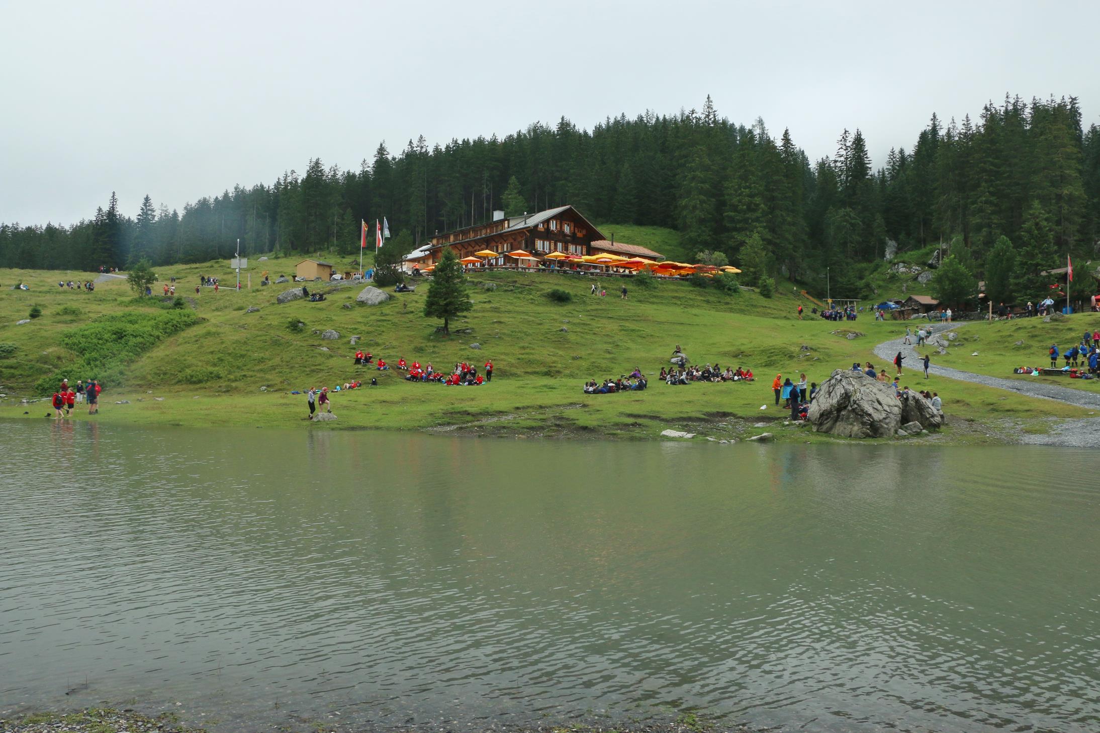 Oeschinensee mit Wolken 29.7.2019