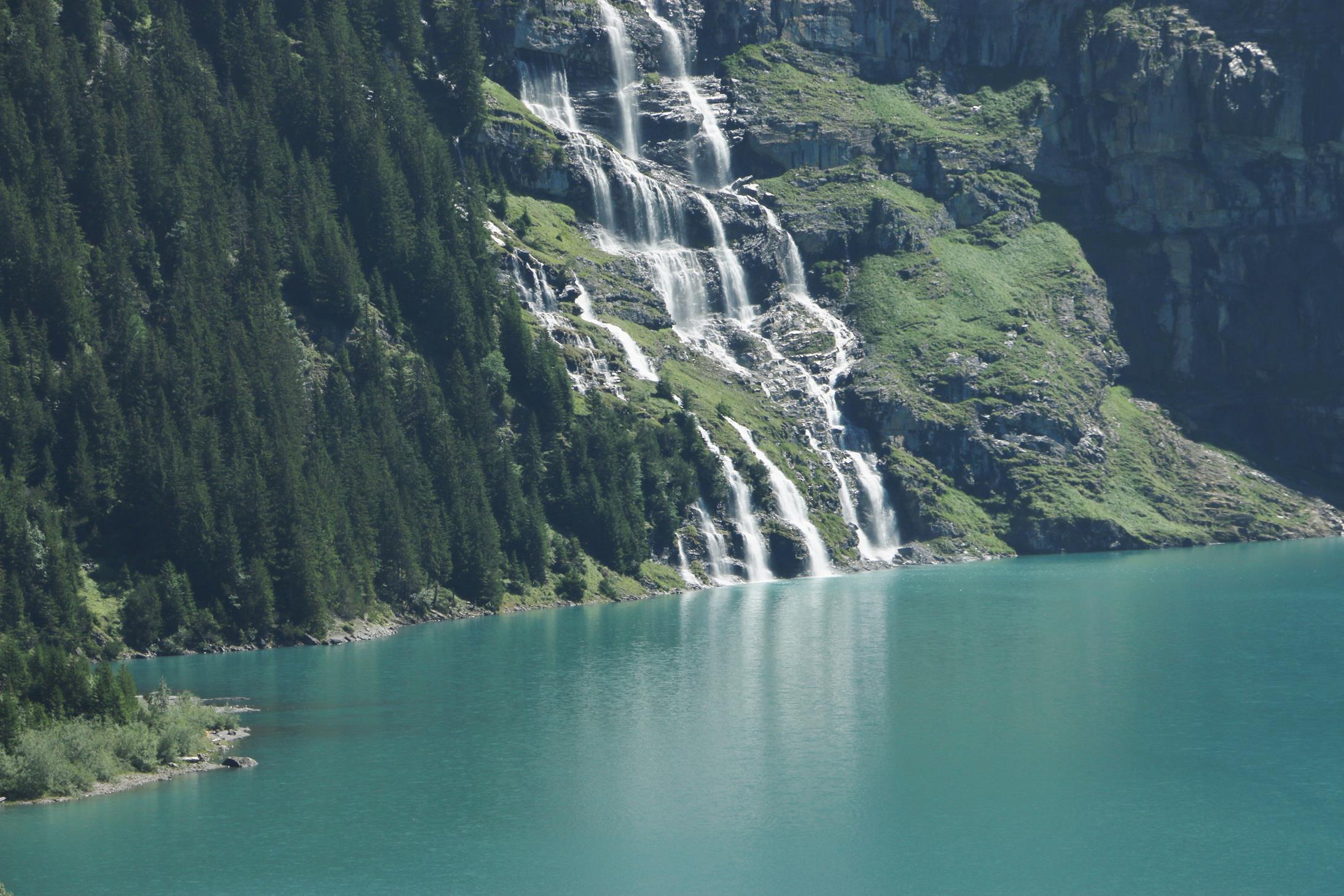 Oeschinensee und direkt ins Tal Weg 11.8.2019