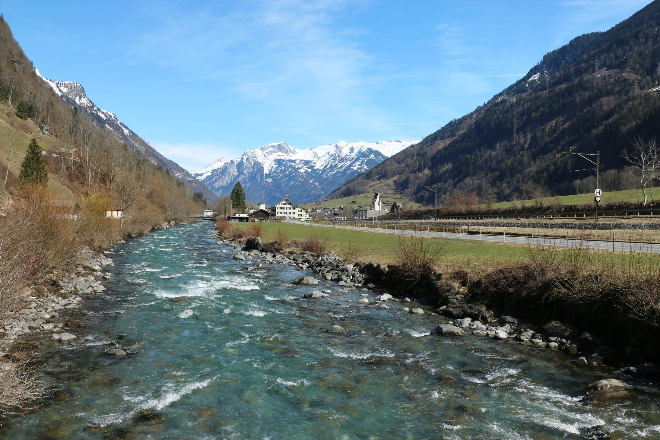 Braunwald Linthal Talspaziergang 17.3.2019